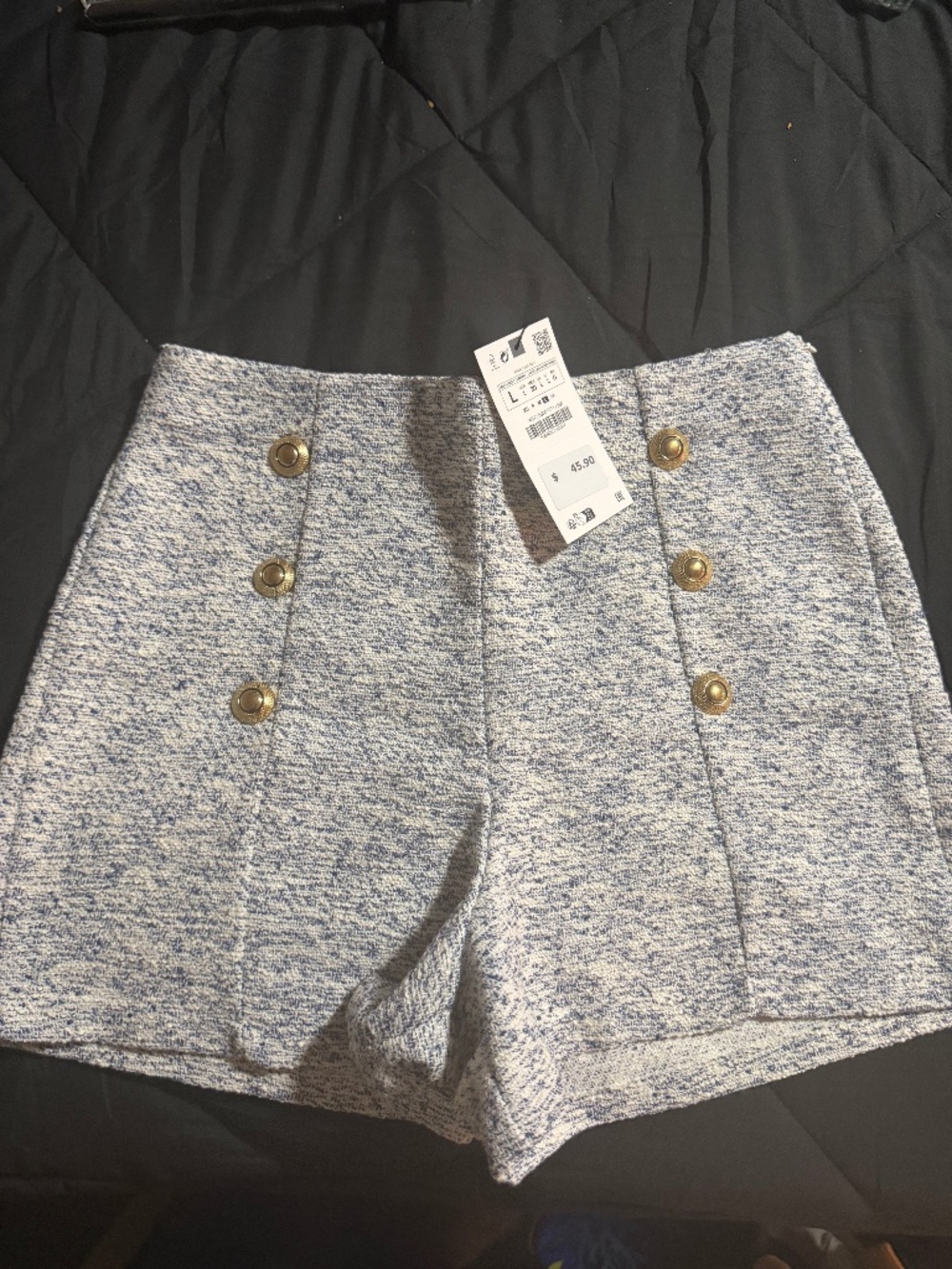 Zara tweed shorts